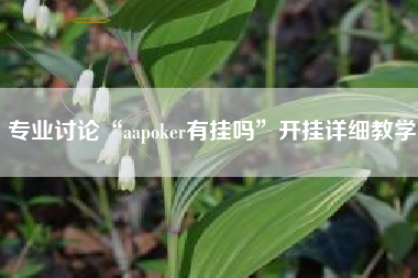 专业讨论“aapoker有挂吗”开挂详细教学