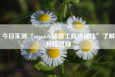 今日实测“wepoker辅助工具透视挂”了解开挂过程