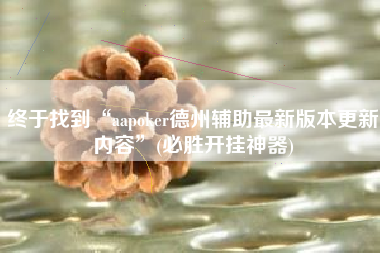 终于找到“aapoker德州辅助最新版本更新内容	”(必胜开挂神器)