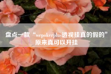 盘点一款“wepokerplus透视挂真的假的”原来真可以开挂