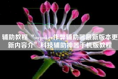 辅助教程“wepoker作弊辅助器最新版本更新内容介”科技辅助神器手机版教程 辅助教程“wepoker作弊辅助器最新版本更新内容介”科技辅助神器手机版教程