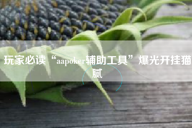 玩家必读“aapoker辅助工具”爆光开挂猫腻