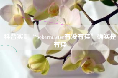 科普实测“pokermaster有没有挂”确实是有挂