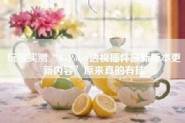 玩家实测“WePoker透视插件最新版本更新内容	”原来真的有挂